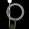 Бра Crystal Lux CORIDA AP25W LED BLACK/GOLD