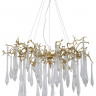 Каскадная люстра Crystal Lux REINA SP8 D1000 GOLD PEARL