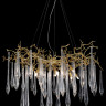 Каскадная люстра Crystal Lux REINA SP8 D1000 GOLD PEARL