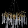Каскадная люстра Crystal Lux REINA SP8 D1000 GOLD PEARL