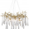 Каскадная люстра Crystal Lux REINA SP8 D1000 GOLD PEARL