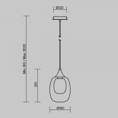 Подвесной светильник Maytoni MOD016PL-01BS1