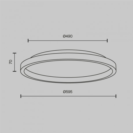 Накладной светильник Maytoni MOD311CL-L40B3K