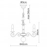 Подвесная люстра ARTE Lamp A1129LM-5AB