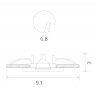 Влагозащищенный светильник ARTE Lamp A2024PL-1WH