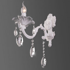 Бра Eurosvet 10108/1 белый/прозрачный хрусталь Strotskis