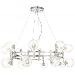 Подвесная люстра Crystal Lux LUXURY SP16 CHROME