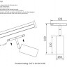 Светильник на шине Crystal Lux CLT 0.33 003 12W BL TUYA