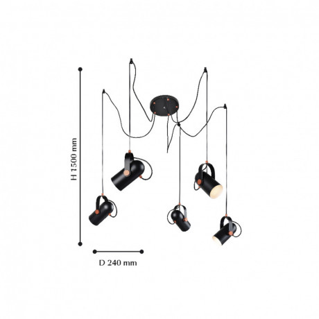 Подвесная люстра Favourite 2007-5P