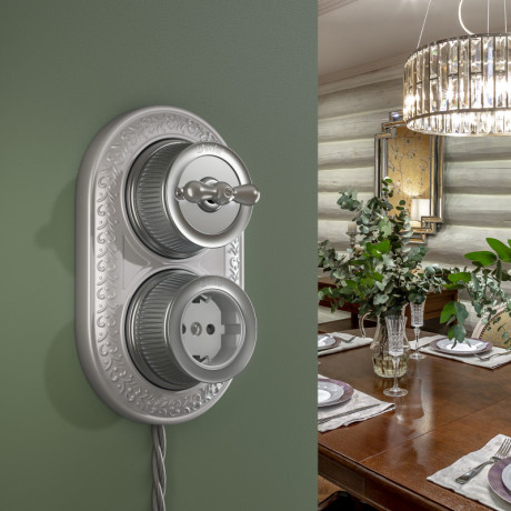 Выключатель Werkel WL19-01-03 (Матовый хром)