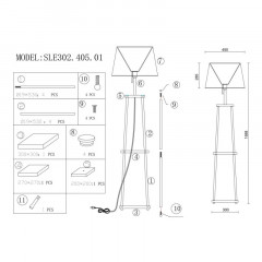 Торшер ST-Luce SLE302.405.01