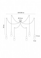 Подвесная люстра ARTE Lamp A4322SP-6WH