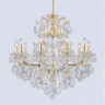 Подвесная люстра Crystal Lux ISABEL SP11 GOLD/TRANSPARENT