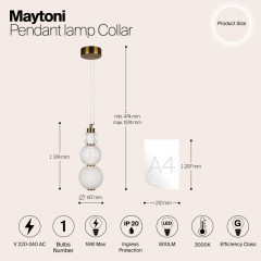 Подвесной светильник Maytoni P069PL-L16G3K