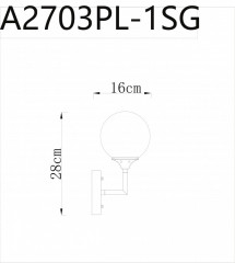 Бра ARTE Lamp A2703AP-1SG