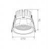 Встраиваемый светильник DesignLed DL-RE1202-BL-WW