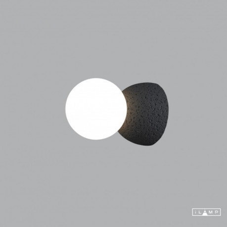 Бра iLamp 10695W/1-D100 BK-WH