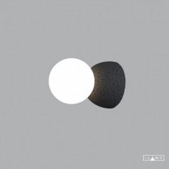 Бра iLamp 10695W/1-D100 BK-WH