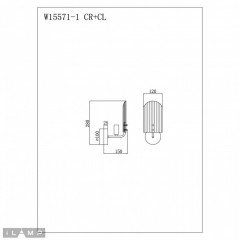 Бра iLamp W15571-1 CR+CL