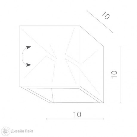 Светильник настенный ARTE Lamp A1414AL-1WH