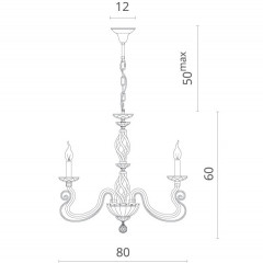 Подвесная люстра Divinare 8825/03 LM-8