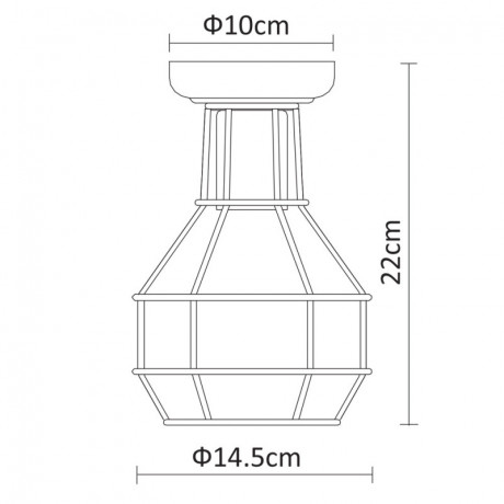 Накладной светильник ARTE Lamp A9182PL-1WH