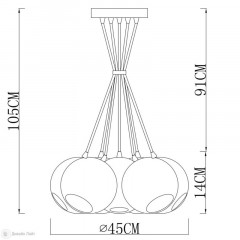 Подвесная люстра ARTE Lamp A8072SP-7CC