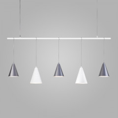 Подвесная люстра Eurosvet 50088/5 белый/серебро