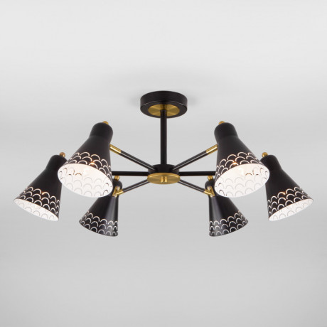 Люстра на штанге Eurosvet 70100/6 черный