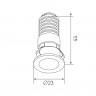Встраиваемый светильник DesignLed DL-74180WH-1-WW