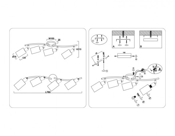 Спот Ambrella Light TR8723