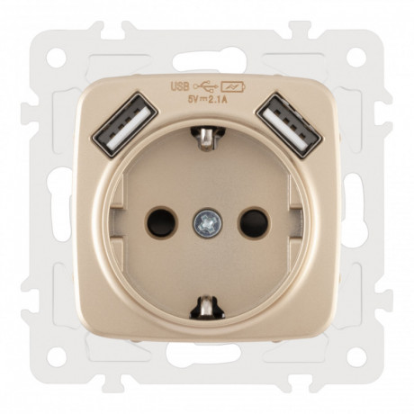 Розетка Arte Milano 205.47-1.shampan