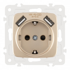 Розетка Arte Milano 205.47-1.shampan