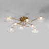 Накладная люстра Eurosvet 50389 LED латунь