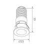 Встраиваемый светильник DesignLed DL-74180BL-1-WW