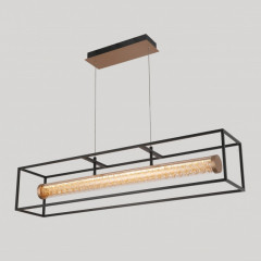 Подвесная люстра iLedex 4737-90 MBK+SGD