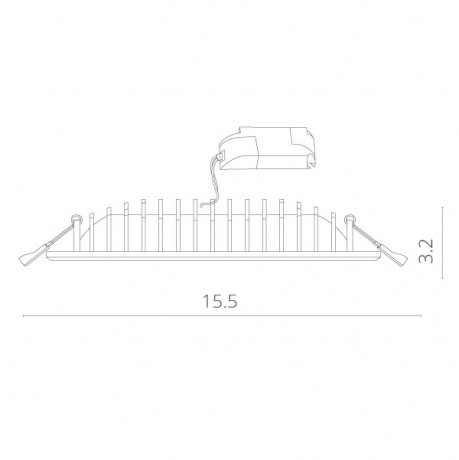 Встраиваемый светильник ARTE Lamp A7245PL-2WH