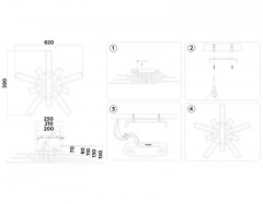 Накладная люстра Ambrella Light FA8906