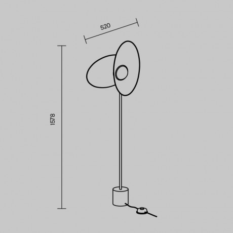 Торшер Maytoni MOD396FL-L10W3K