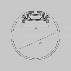 Профиль Maytoni Technical ALM-D60-S-2M