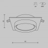 Встраиваемый светильник Maytoni Technical DL086-GX53-SQ-BG