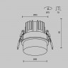 Встраиваемый светильник Maytoni Technical DL065-12W4K-W