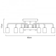 Накладная люстра ARTE Lamp A6001PL-7WH