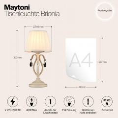 Настольная лампа Maytoni ARM172-01-G