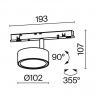 Светильник на шине Maytoni Technical TR040-4-18WTW-DD-W