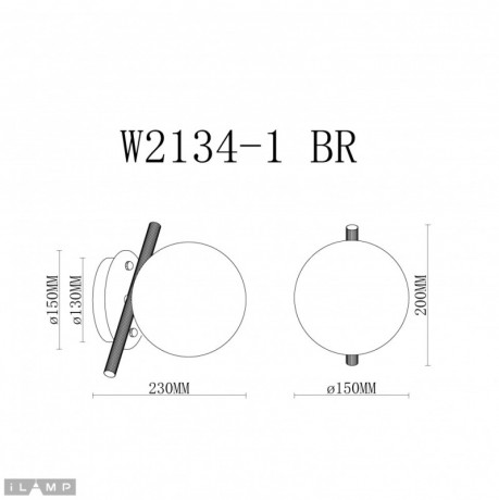 Бра iLamp W2134-1 BR