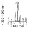 Подвесная люстра Maytoni MOD031PL-12B