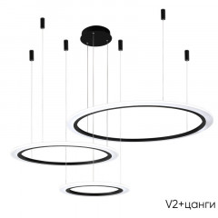 Подвесная люстра Crystal Lux MANZANA SP67W LED BLACK