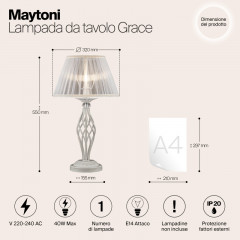 Настольная лампа Maytoni ARM247-00-G