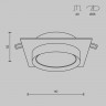 Встраиваемый светильник Maytoni Technical DL086-GX53-SQ-W